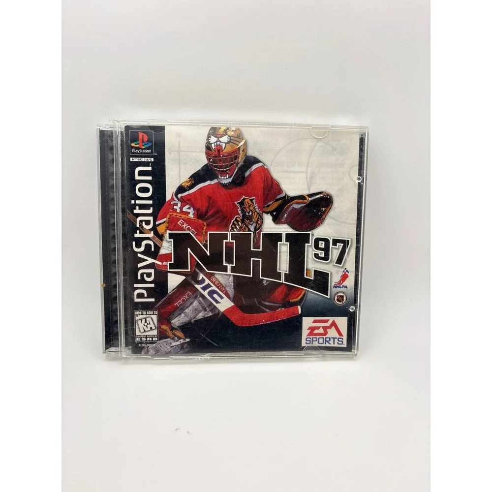 NHL 97 Sony PlayStation 1 PS1 EA Sports Hockey Video Game SLUS-00330 KA Rated